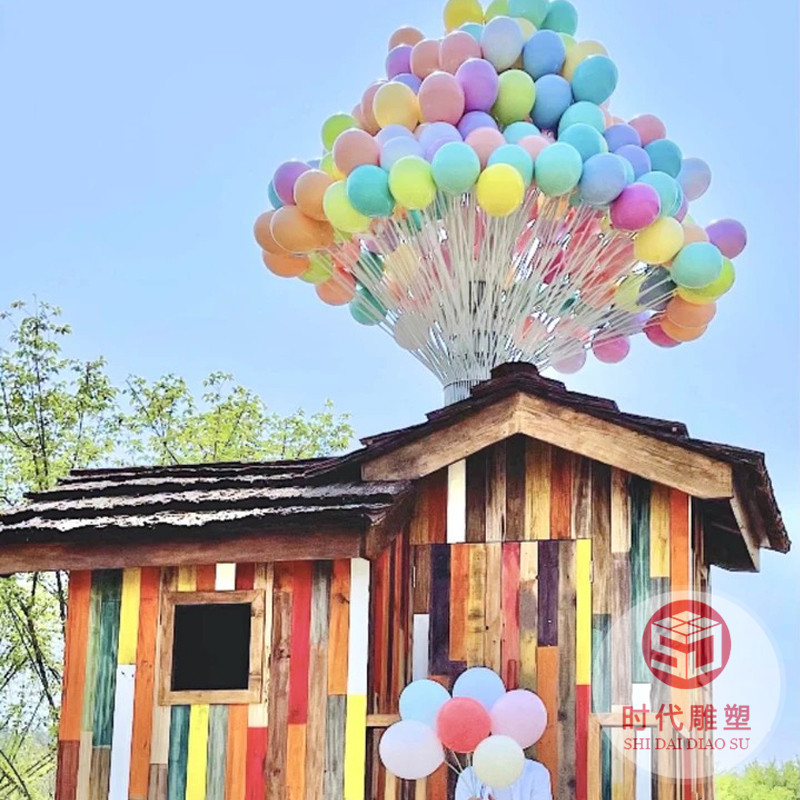 戶外大型不銹鋼發(fā)光雕塑花朵主題擺件園林景觀美陳裝飾玻璃鋼雕塑