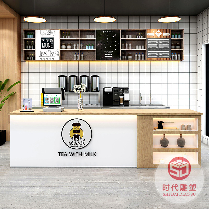 公司烤漆前臺玻璃鋼接待臺美容院簡約時(shí)尚異形個性吧臺咨詢臺定制