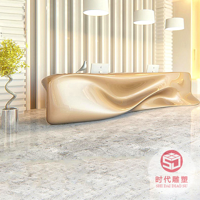 玻璃鋼接待臺(tái)創(chuàng)意商場(chǎng)酒店指引臺(tái)酒吧機(jī)場(chǎng)咨詢(xún)臺(tái)辦公樓售樓處前臺(tái)