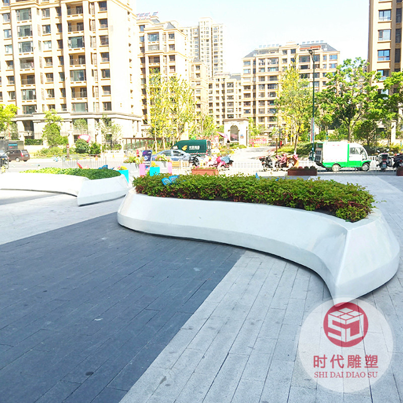 玻璃鋼座椅商場(chǎng)休閑創(chuàng)意樹林云朵椅公園庭院戶外市政樹池坐凳定制