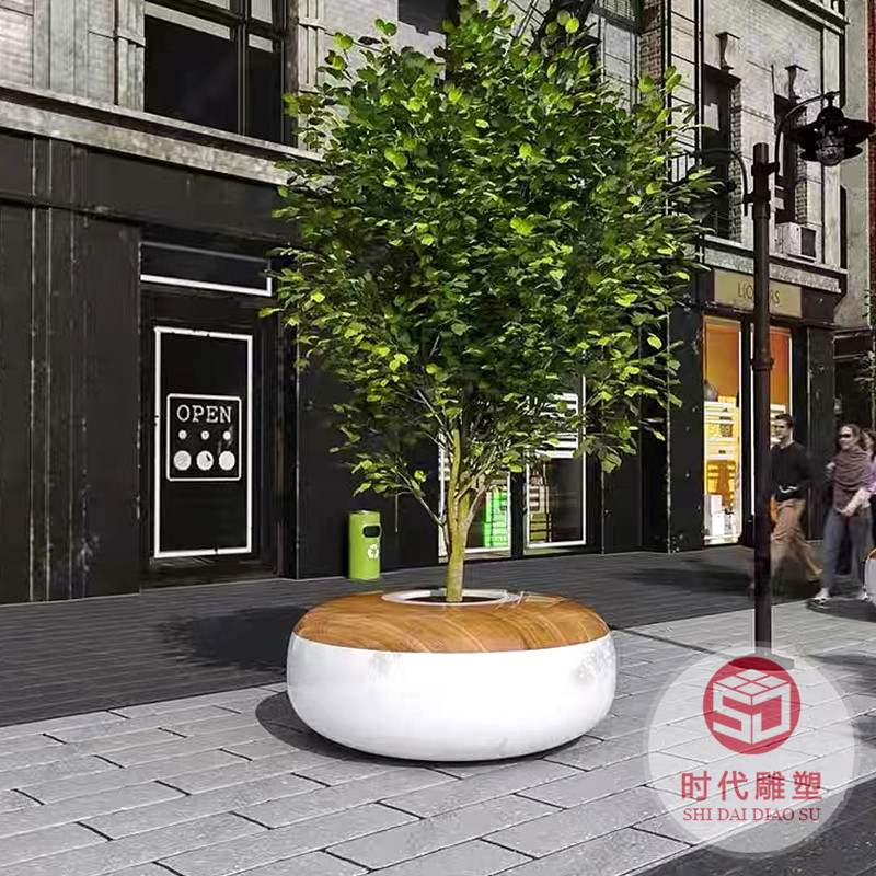 玻璃鋼商場(chǎng)休閑椅座椅樹(shù)池造型公共休息椅家具坐凳戶外創(chuàng)意椅定制