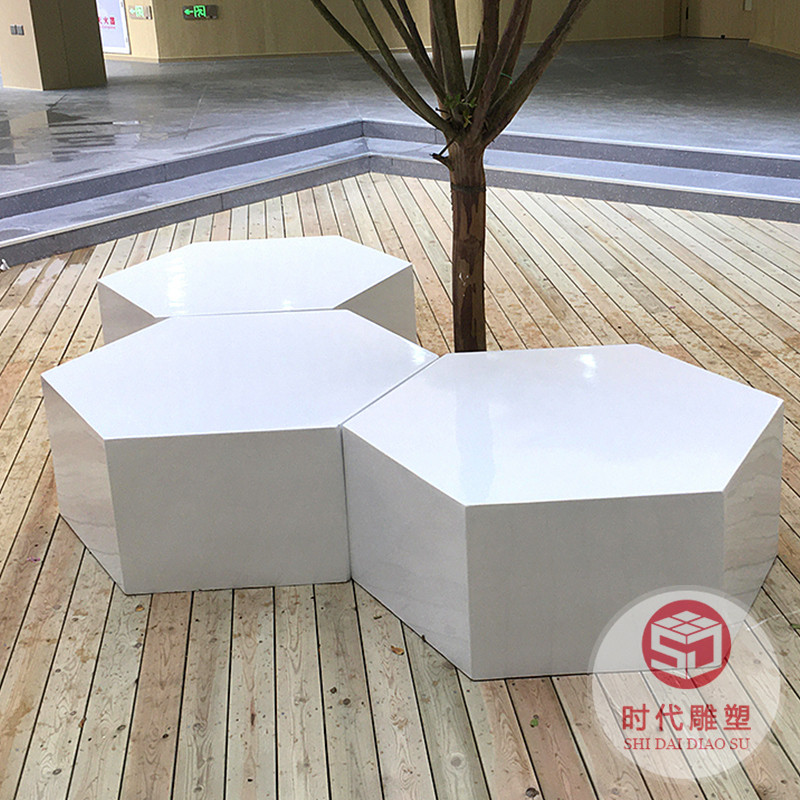 戶外玻璃鋼樹池座椅創(chuàng)意商場休閑椅定制景觀園林公共休息異形坐凳
